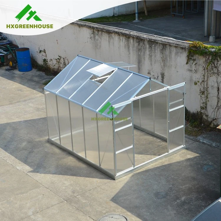 China Cheap Prefab Winter PC Sheet Green House Hobby Luxury Small Polycarbonate Plastic Greenhouse Garden for Sale